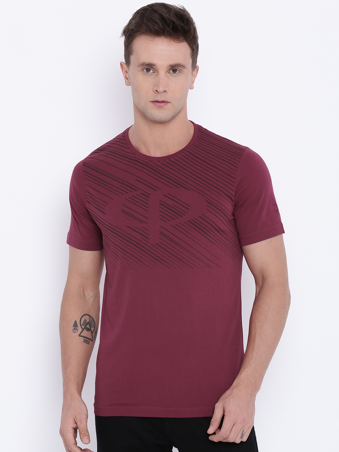 burgundy t shirt mens uk