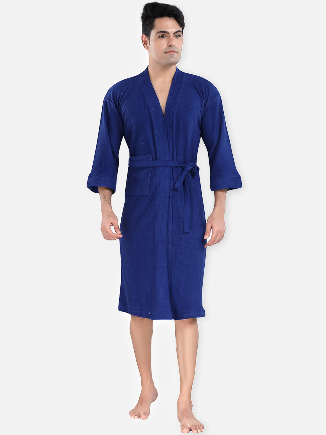 Buy LacyLook Men Blue Bathrobe Bath Robe for Men 17933026 Myntra