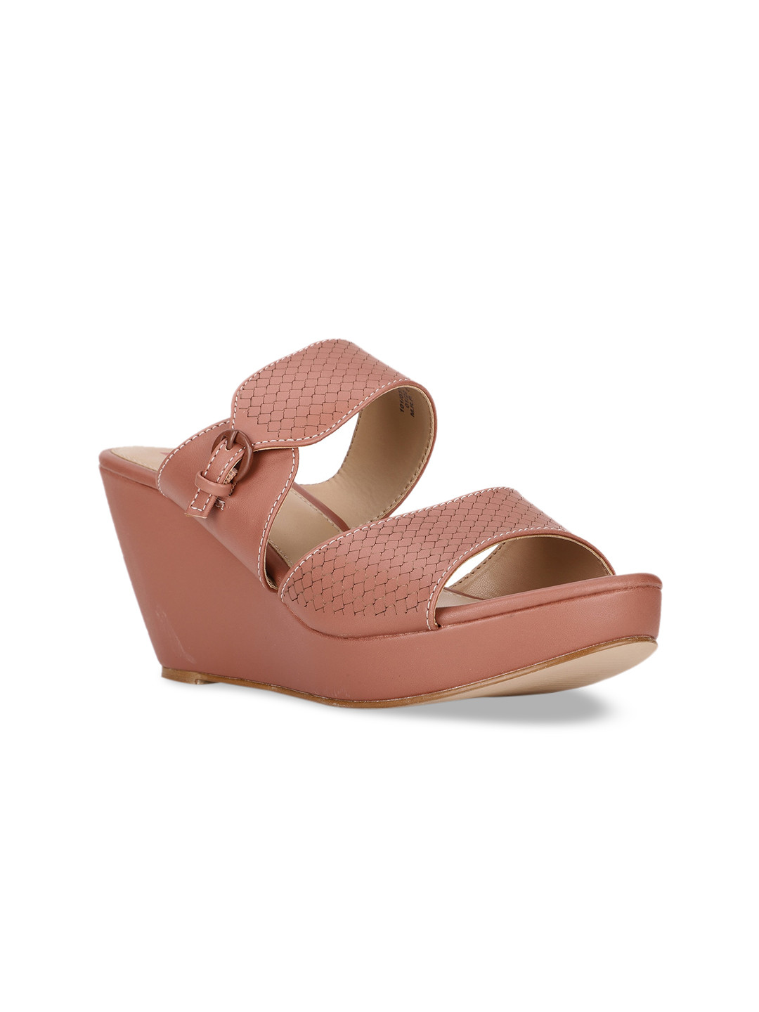 Buy Bata Pink Wedge Pumps With Buckles Heels for Women 17935372 Myntra