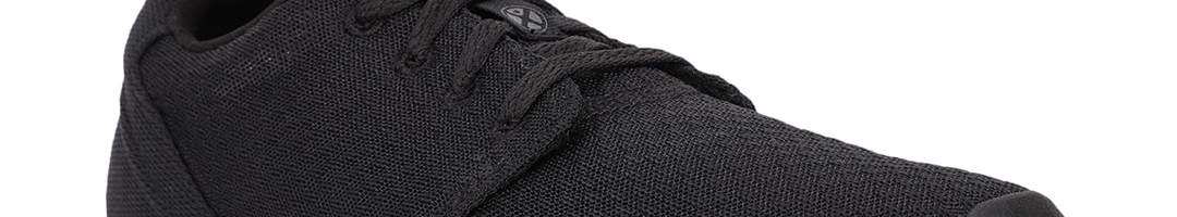 Buy Hush Puppies Men Black Textured Sneakers - Casual Shoes for Men ...