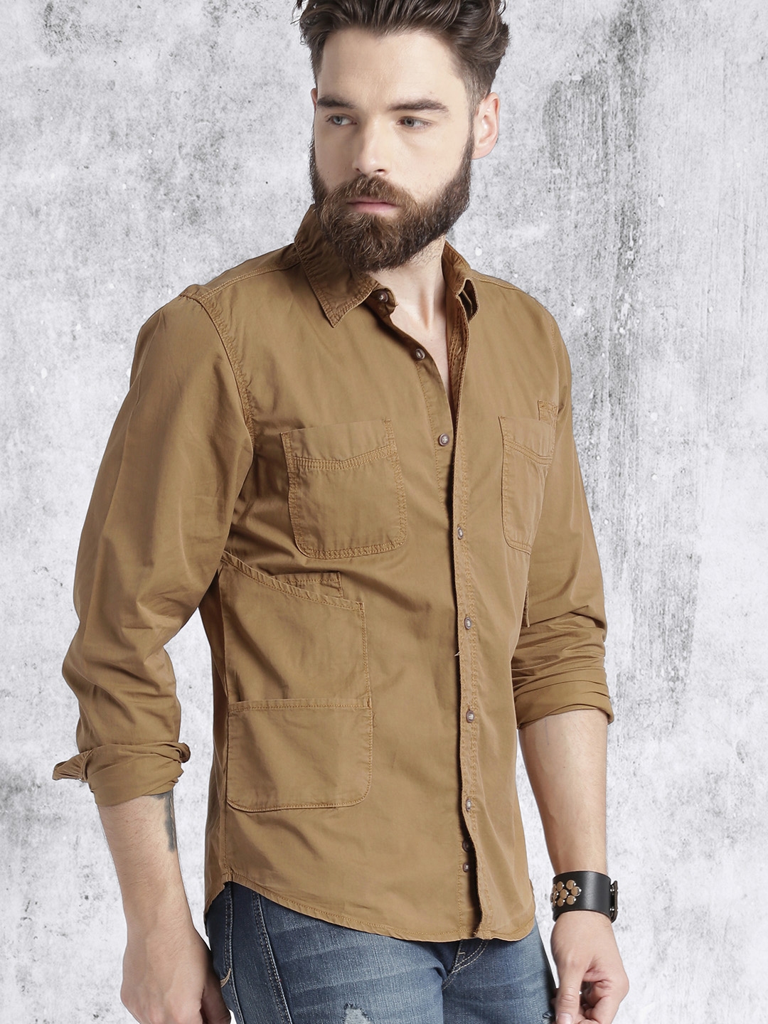 roadster khaki shirt