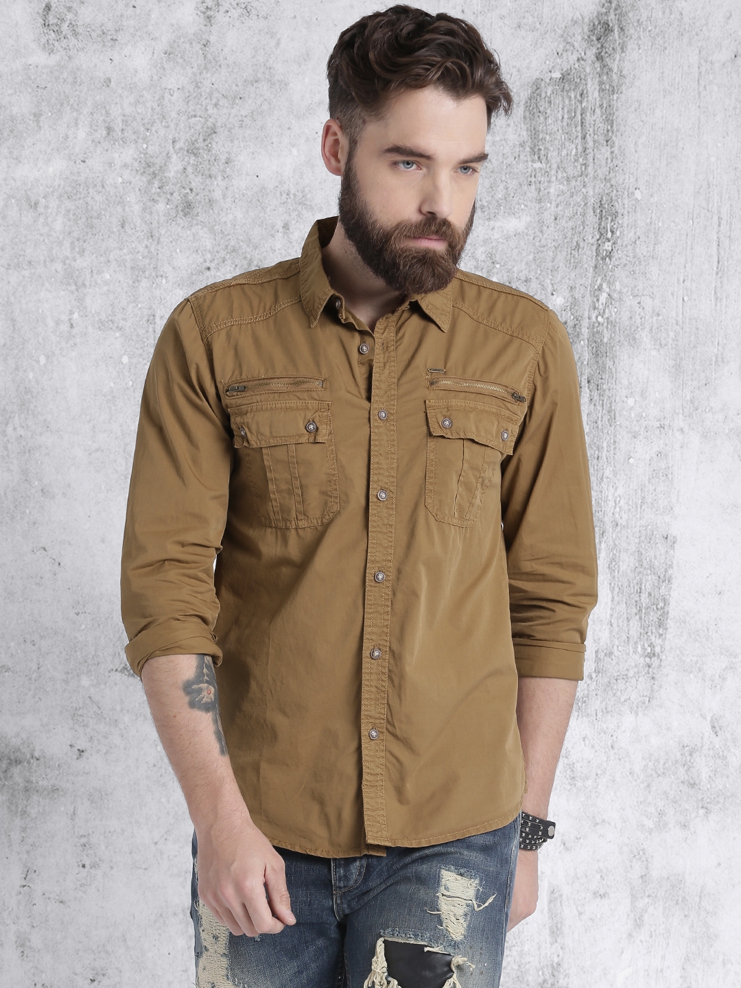 roadster khaki shirt