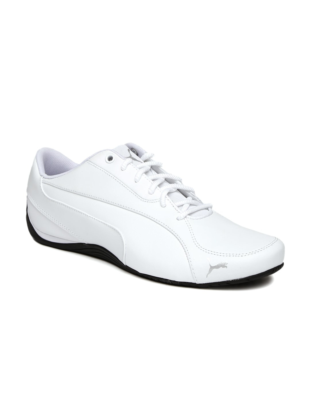 Buy Puma Men White Drift Cat 5 Core Solid Regular Sneakers Casual