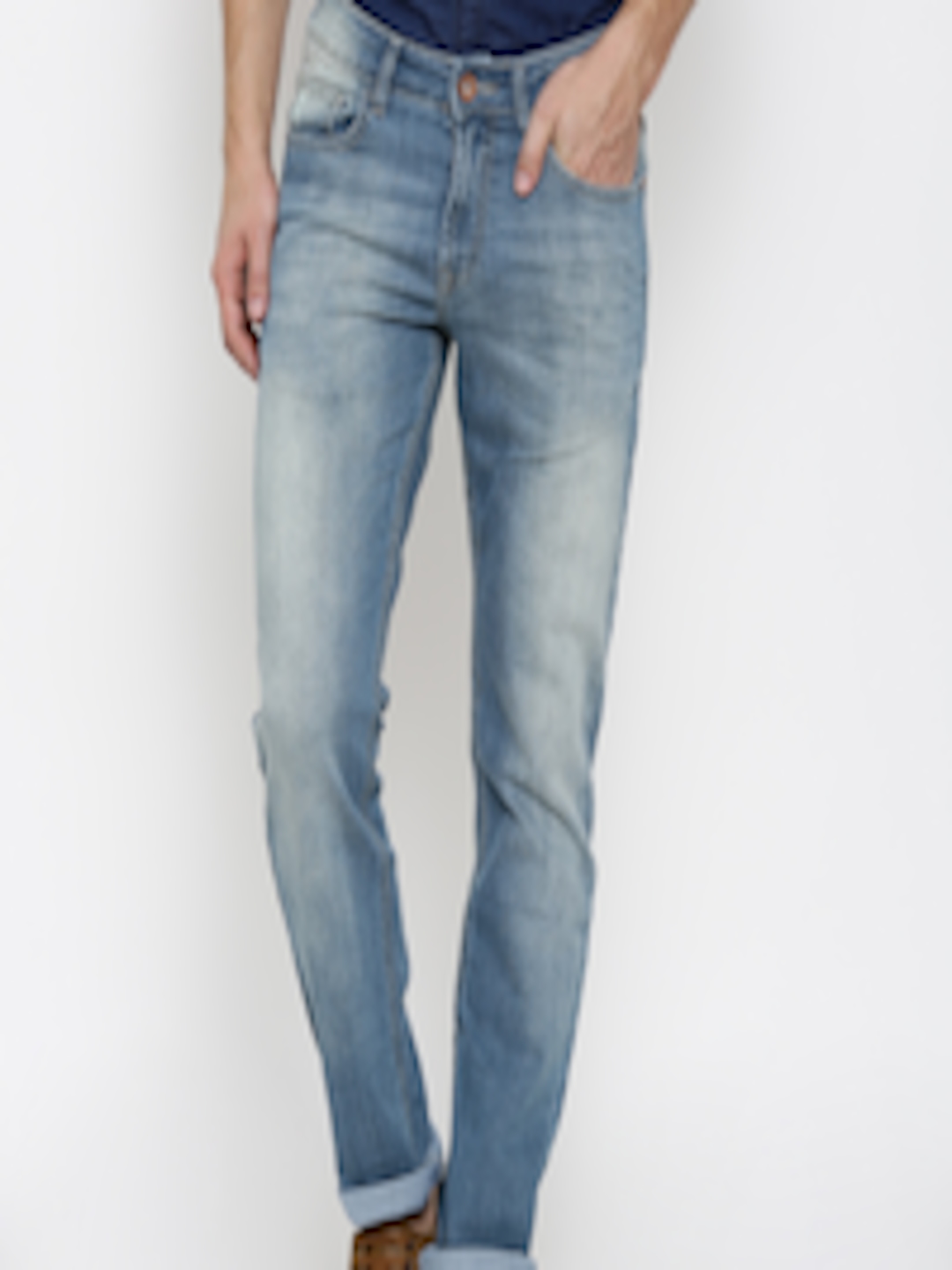 Buy SF Jeans By Pantaloons Men Blue Super Slim Fit Stretchable Jeans ...