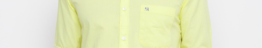 Buy Raymond Men Yellow Slim Fit Solid Formal Shirt - Shirts for Men ...
