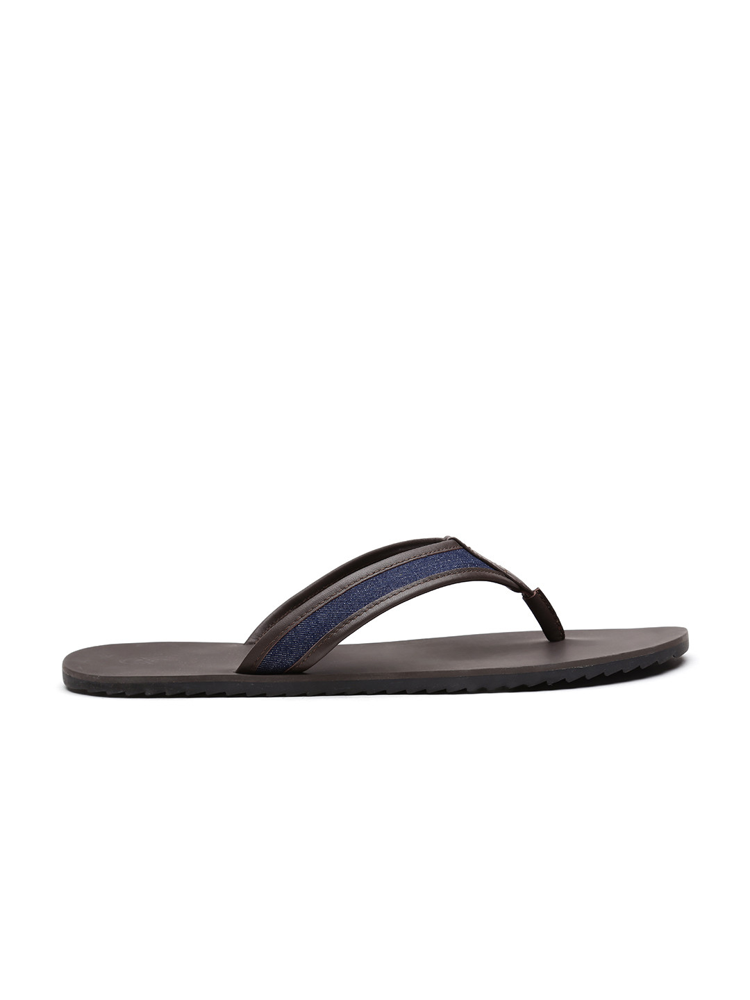 Buy United Colors Of Benetton Men Navy & Coffee Brown Flip Flops - Flip Flops for Men 1796206 