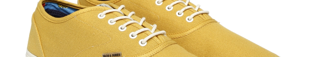 Buy Jack & Jones Men Mustard Yellow Sneakers - Casual Shoes for Men ...
