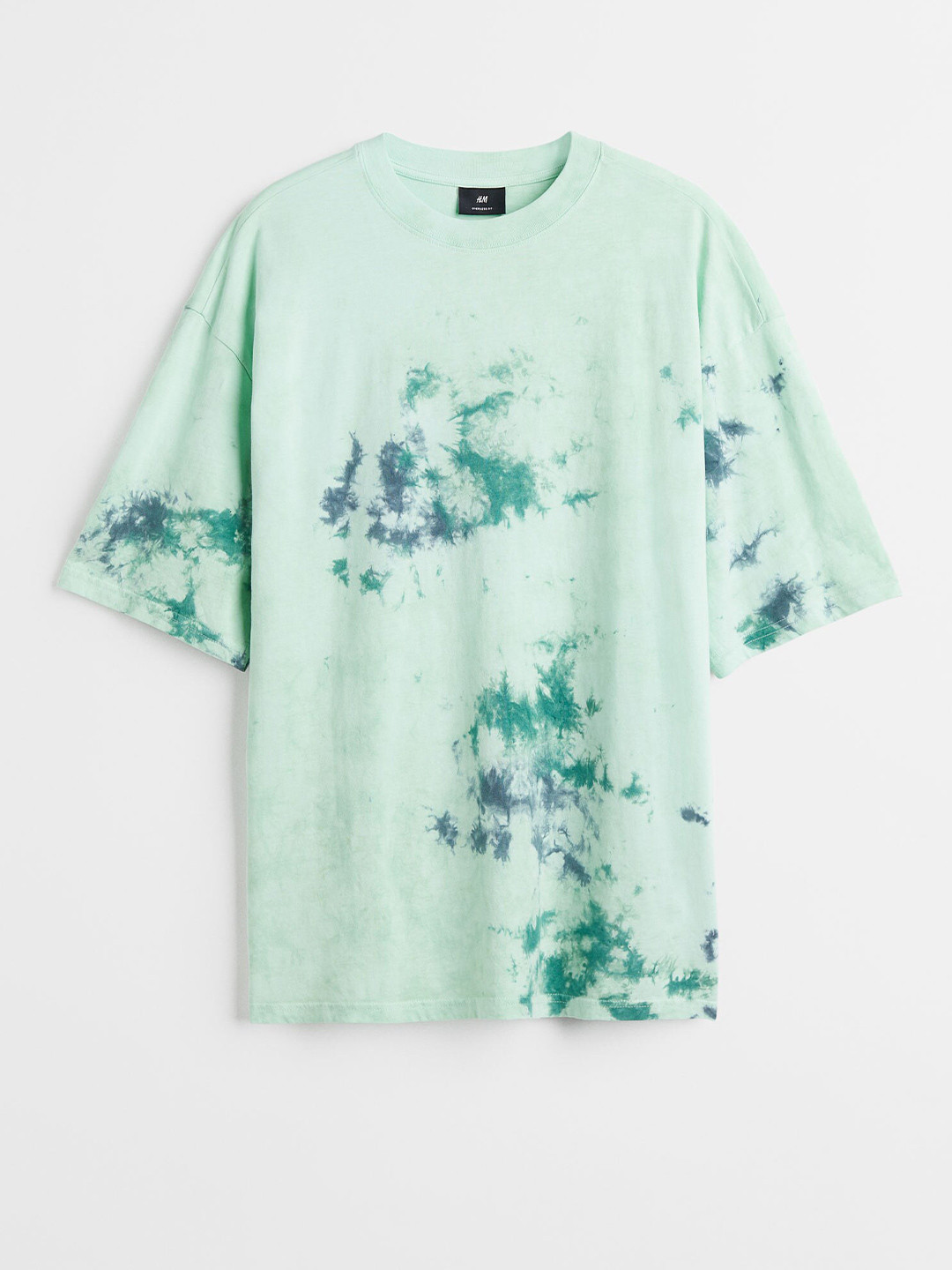 Buy H&M Men Green Oversized Cotton T Shirt Tshirts for Men 17964766