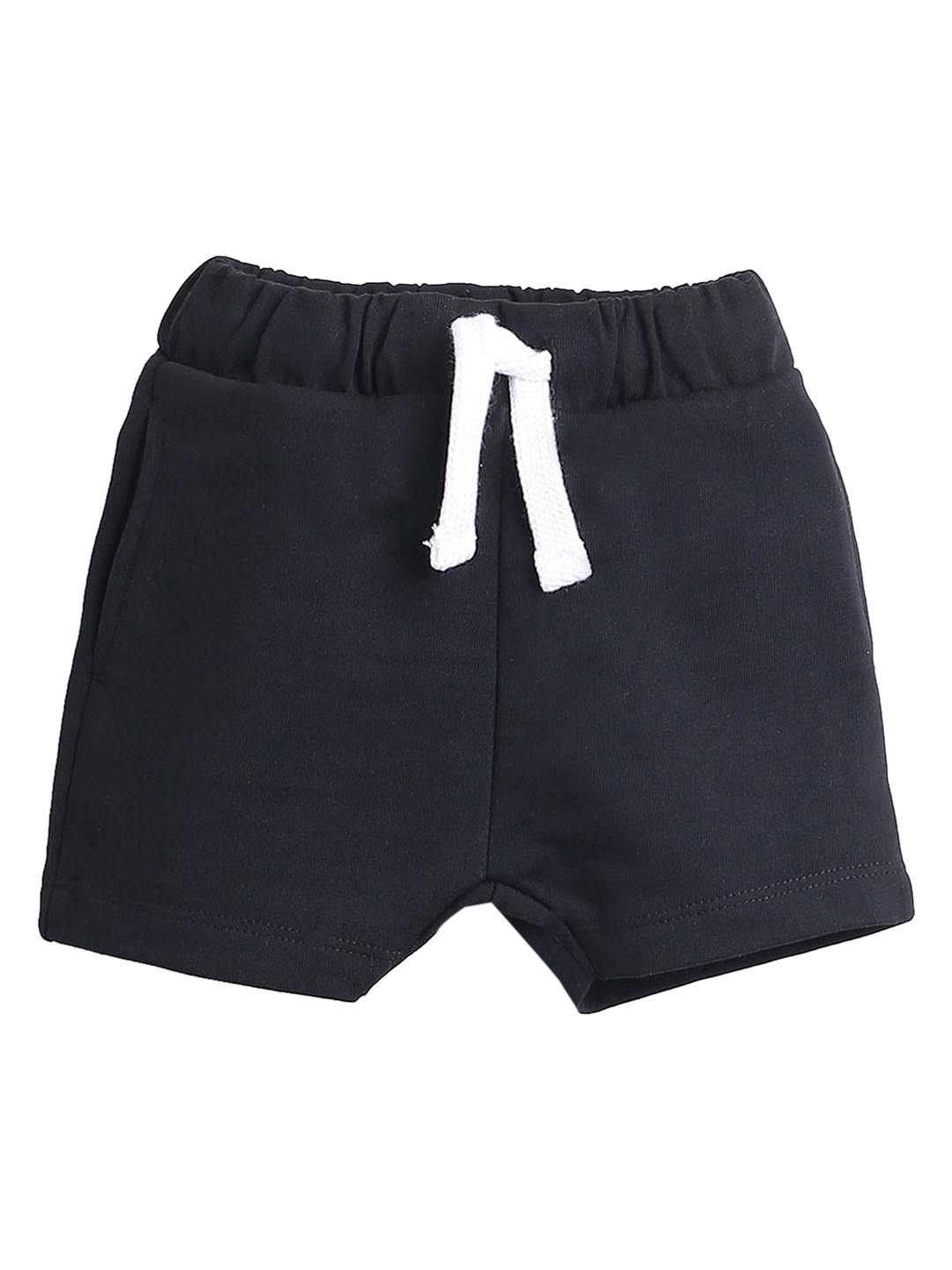 Buy Hopscotch Boys Black Pure Cotton Shorts Shorts for Boys 17965644