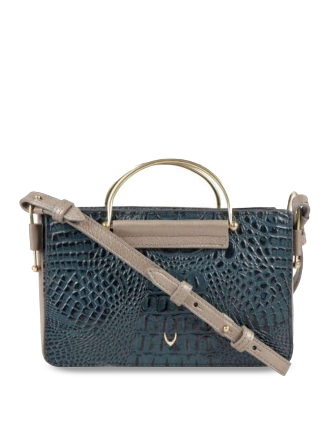 Buy Hidesign Blue Animal Leather Structured Handheld Bag Handbags for Women 17970230 Myntra