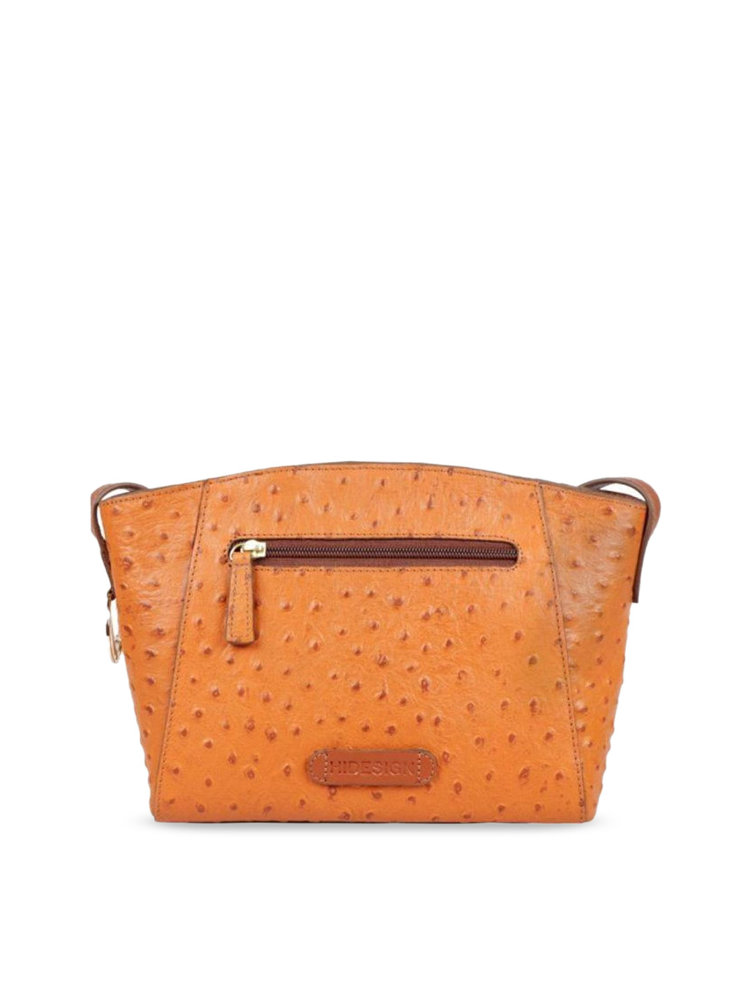 Buy Hidesign Women Tan Leather Structured Sling Bag Handbags for