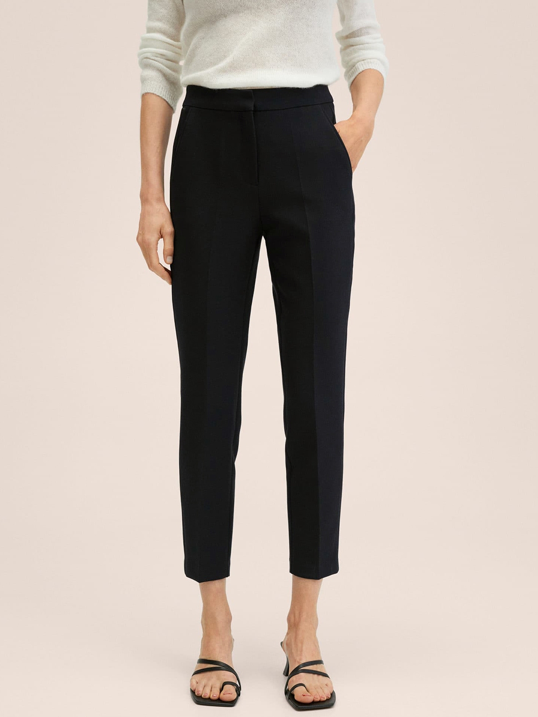 mango pleated trousers
