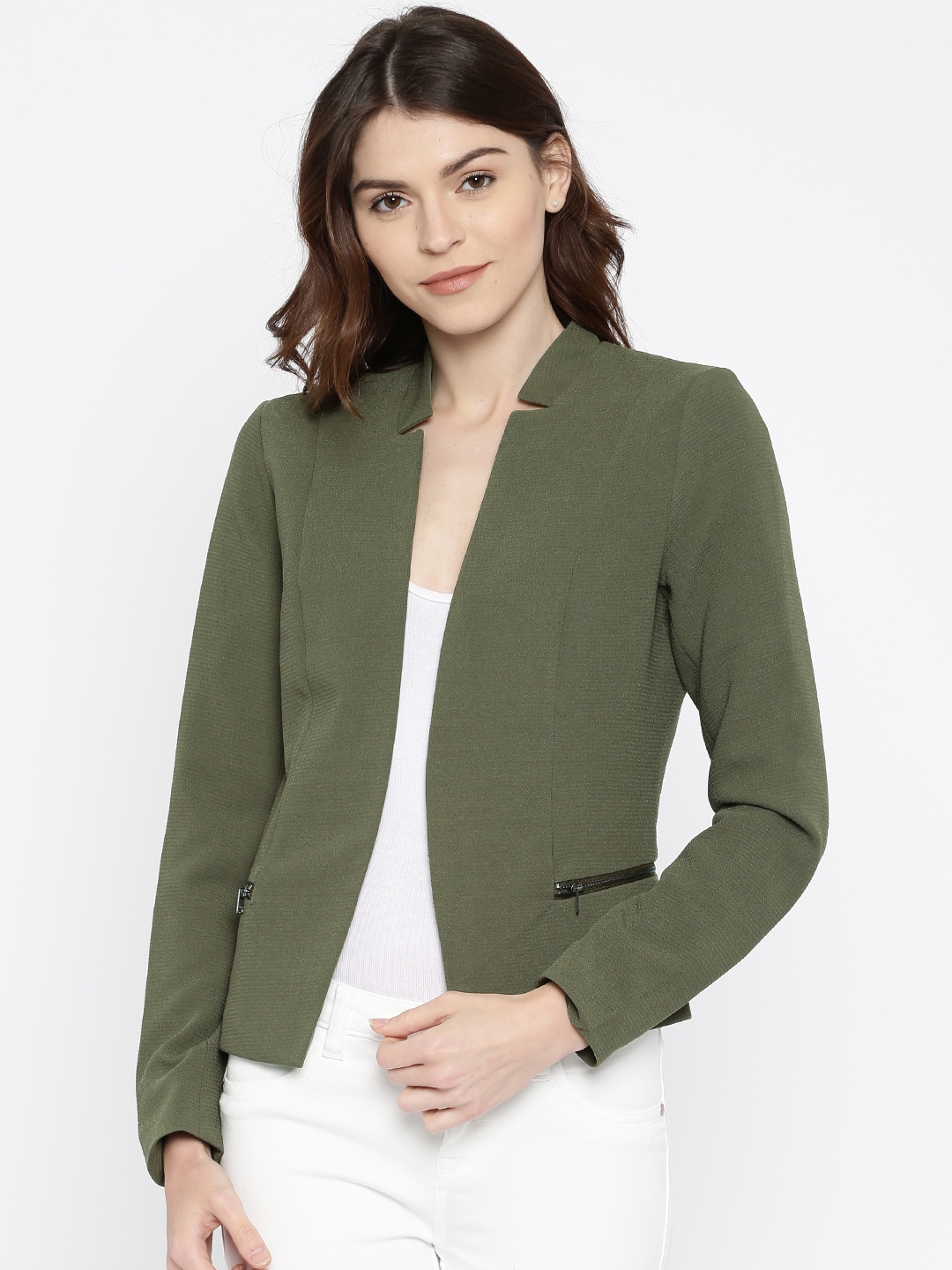 olive green women suit