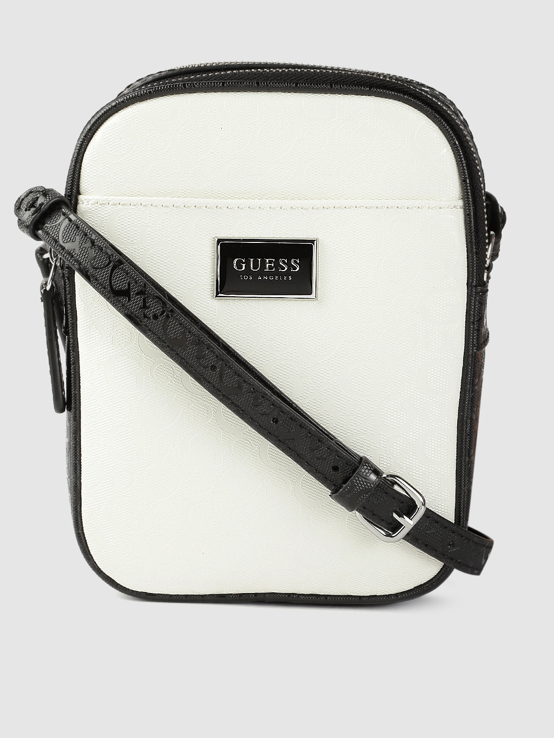 Buy GUESS Women White Solid Structured Sling Bag Handbags for Women 17977688 Myntra