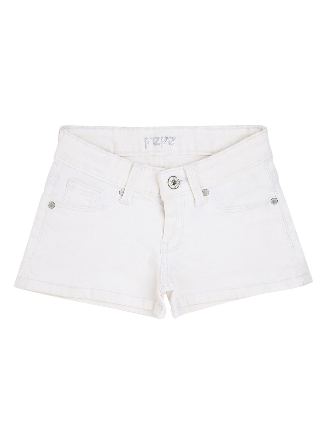 Buy Pepe Jeans Girls White Denim Shorts Shorts for Girls 17981560 Myntra