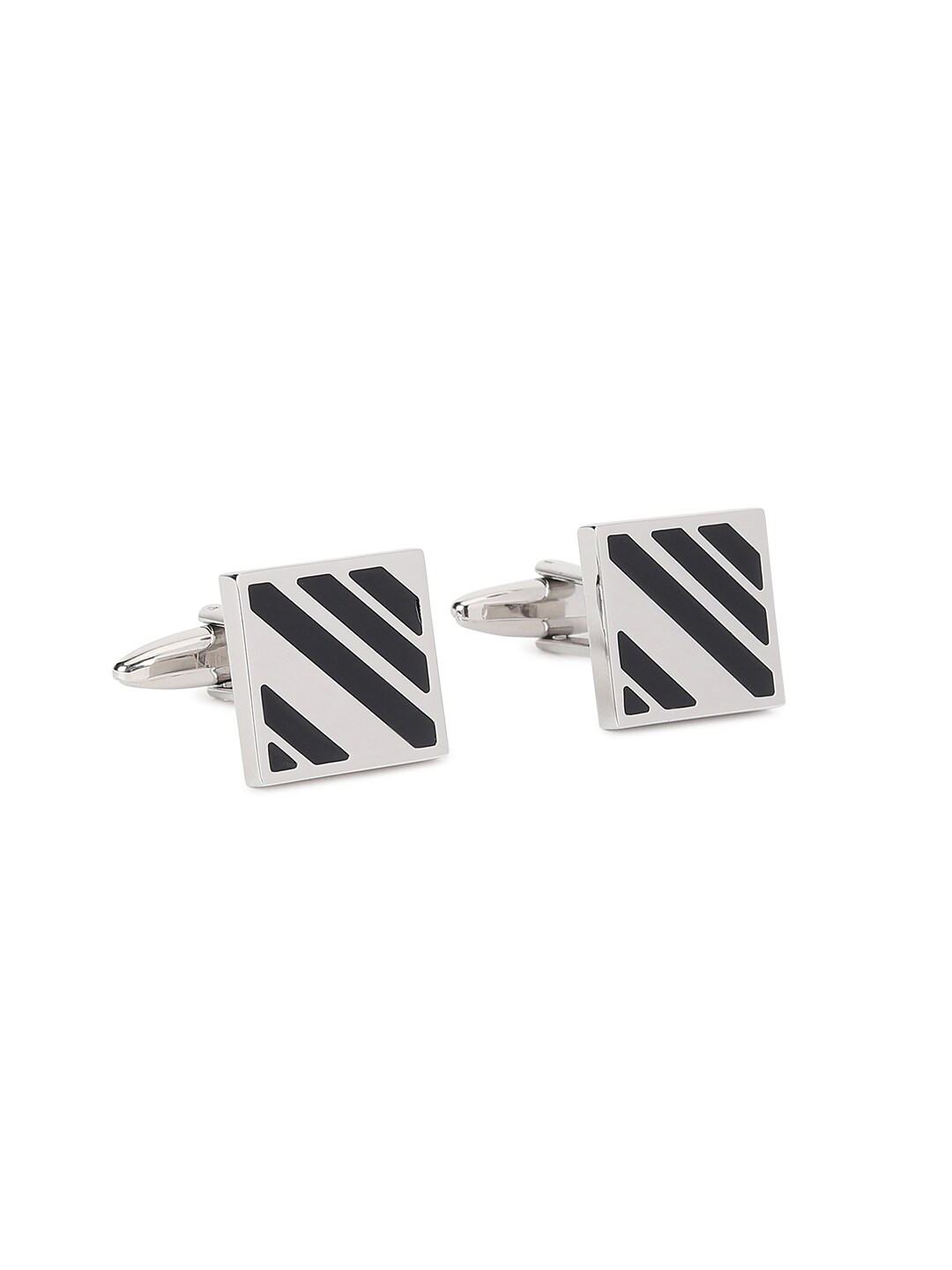 Buy Van Heusen Grey & Black Cufflink Cufflinks for Men 17987514 Myntra