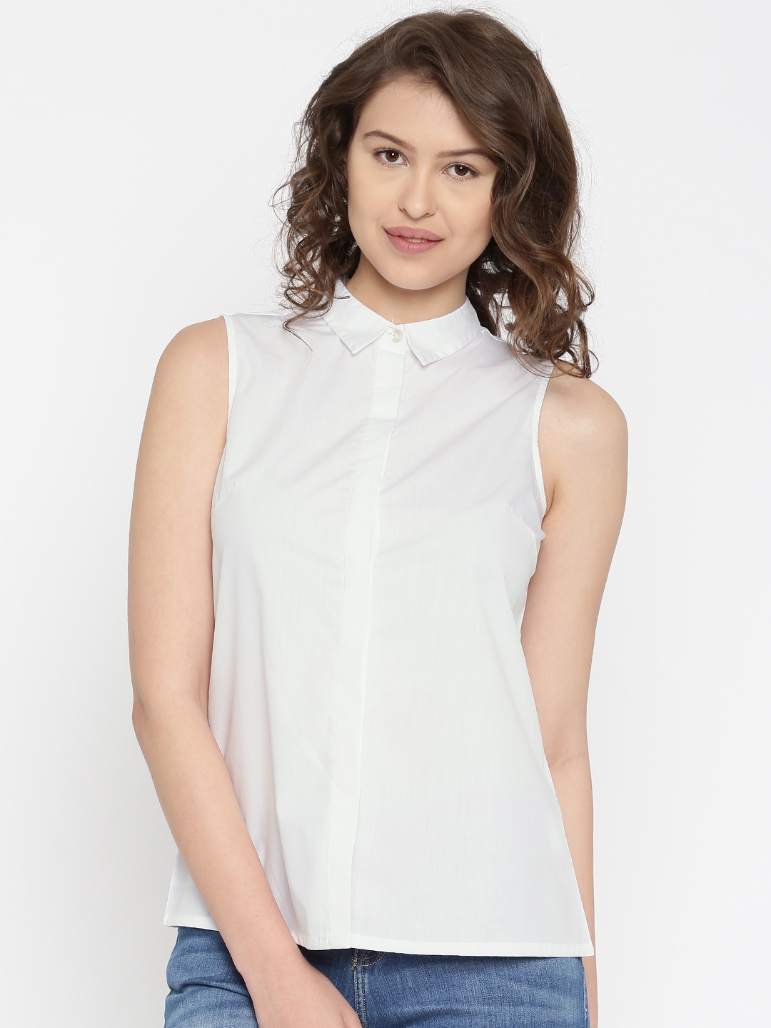 white casual shirts women