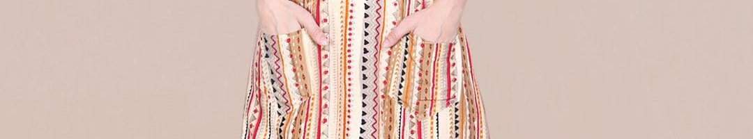 Buy J Turritopsis Multicoloured A Line Midi Calf Length Dress - Dresses ...