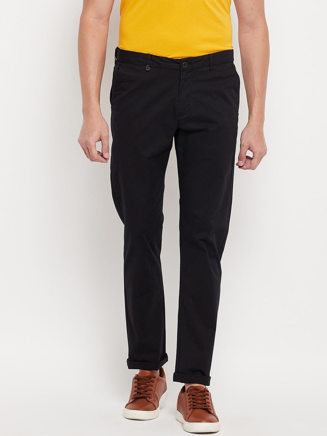Buy Duke Men Black Slim Fit Trousers - Trousers for Men 18004576 | Myntra
