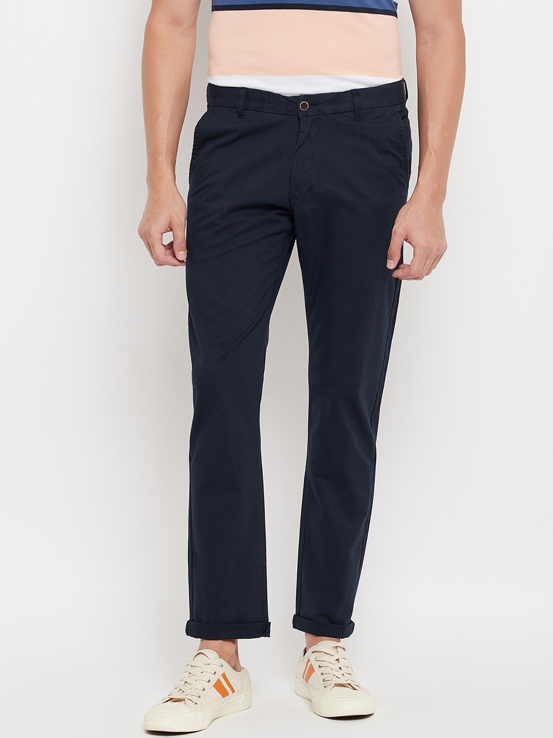 Buy Duke Men Blue Slim Fit Trousers - Trousers for Men 18004584 | Myntra