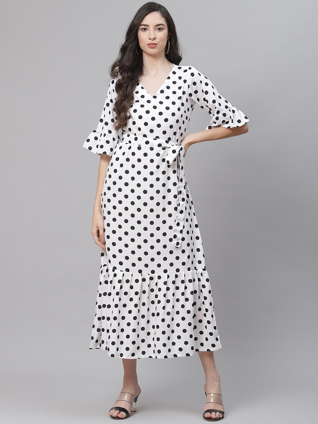 Buy SIRIKIT Beige Crepe A Line Midi Dress - Dresses for Women 18008778 ...