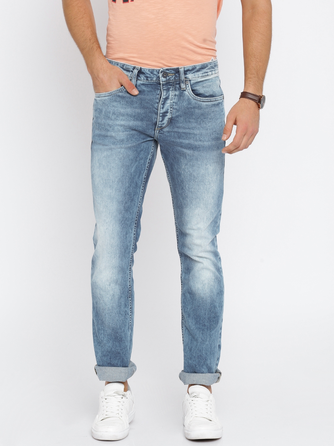 Buy Jack & Jones Men Blue Stretchable Jeans - Jeans for Men 1801424 ...
