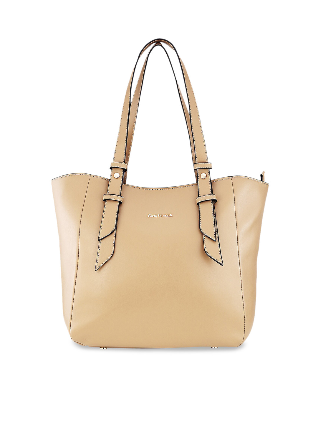Buy Fastrack Brown PU Structured Shoulder Bag With Tasselled - Handbags ...