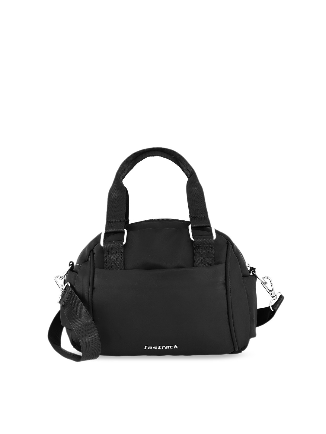 Buy Fastrack Black PU Structured Handheld Bag Handbags for Women