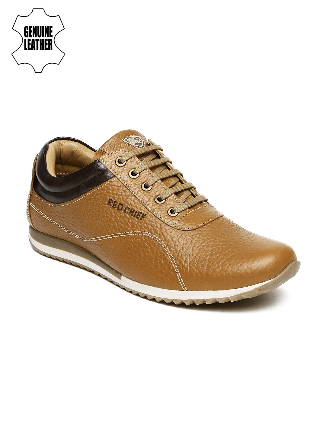 Buy Red Chief Men Brown Textured Leather Derbys Casual Shoes for Men