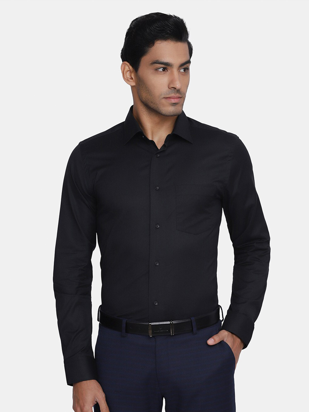 Buy Blackberrys Men Black India Slim Fit Formal Shirt Shirts for Men