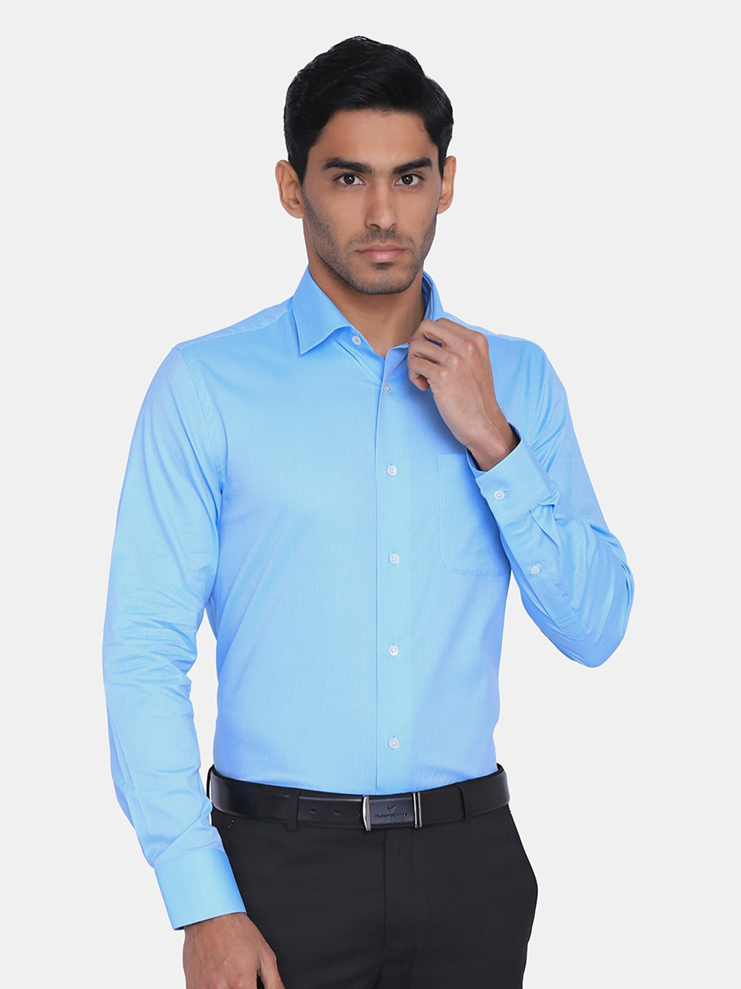 Buy Blackberrys Men Blue India Slim Fit Formal Shirt Shirts for Men