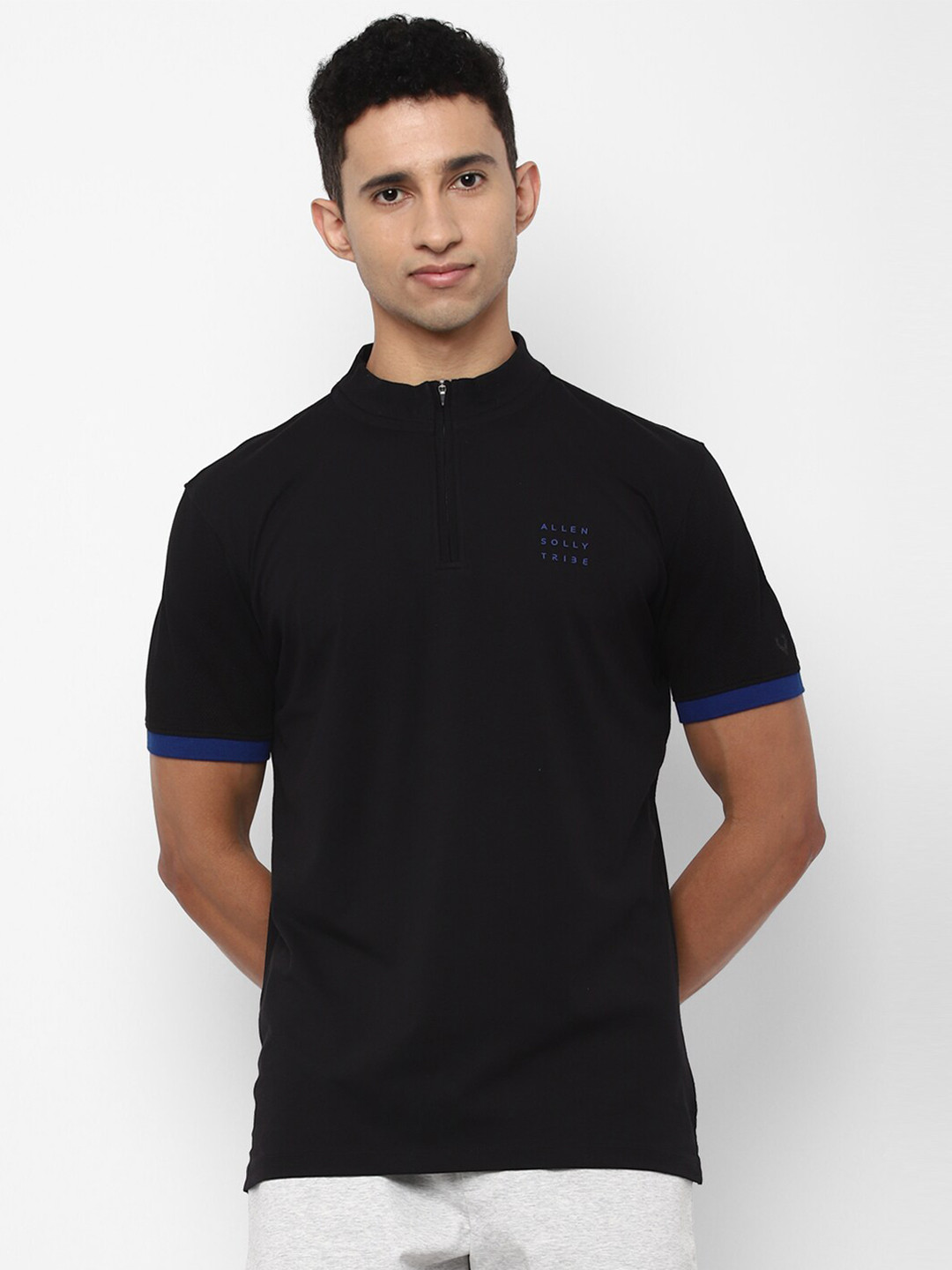 Buy Allen Solly Tribe Men Black High Neck T Shirt Tshirts for Men