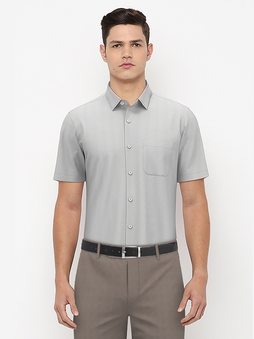 Buy Peter England Men Grey Formal Shirt Shirts for Men 18029014 Myntra
