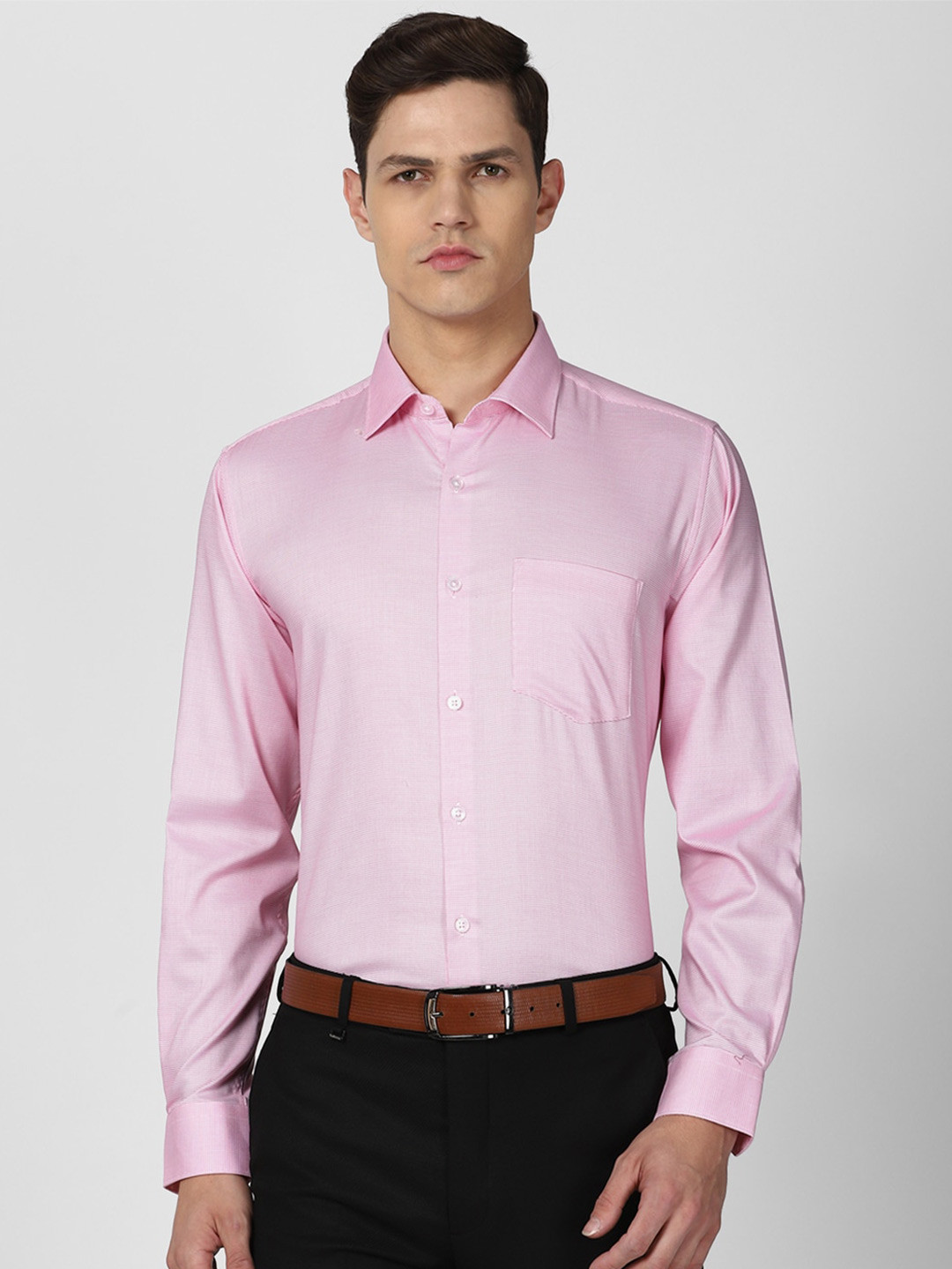 Buy Van Heusen Men Pink Formal Shirt Shirts for Men 18029272 Myntra