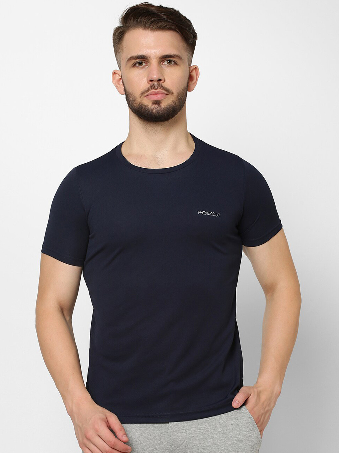 Buy Sweet Dreams Men Navy Blue Solid Lounge T Shirt Lounge Tshirts