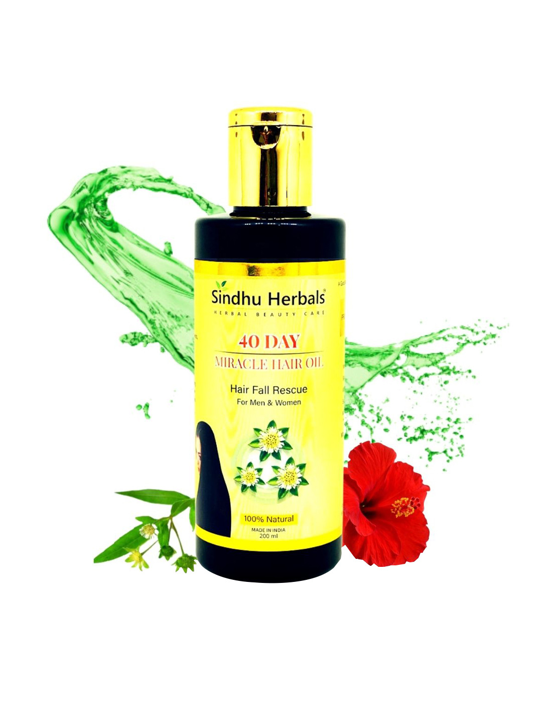 Buy Sindhu Herbals 40 Day Miracle Hair Oil For Hair Fall 200ml Hair