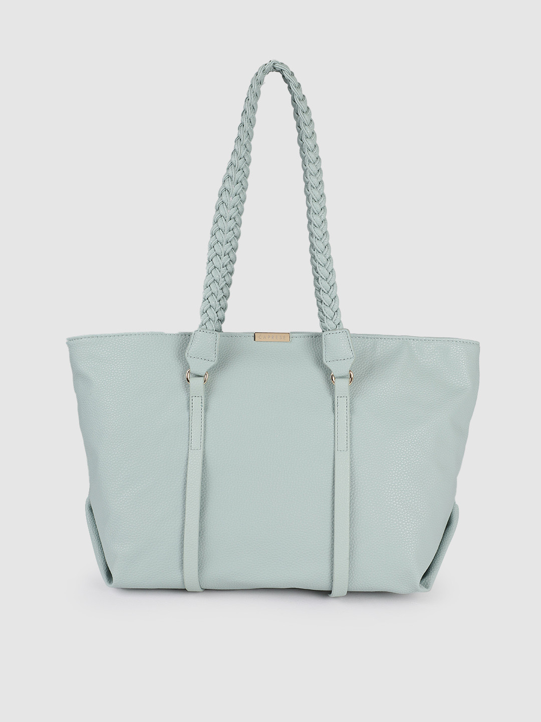 Buy Caprese Women Blue Solid Structured Laptop Shoulder Bag Handbags