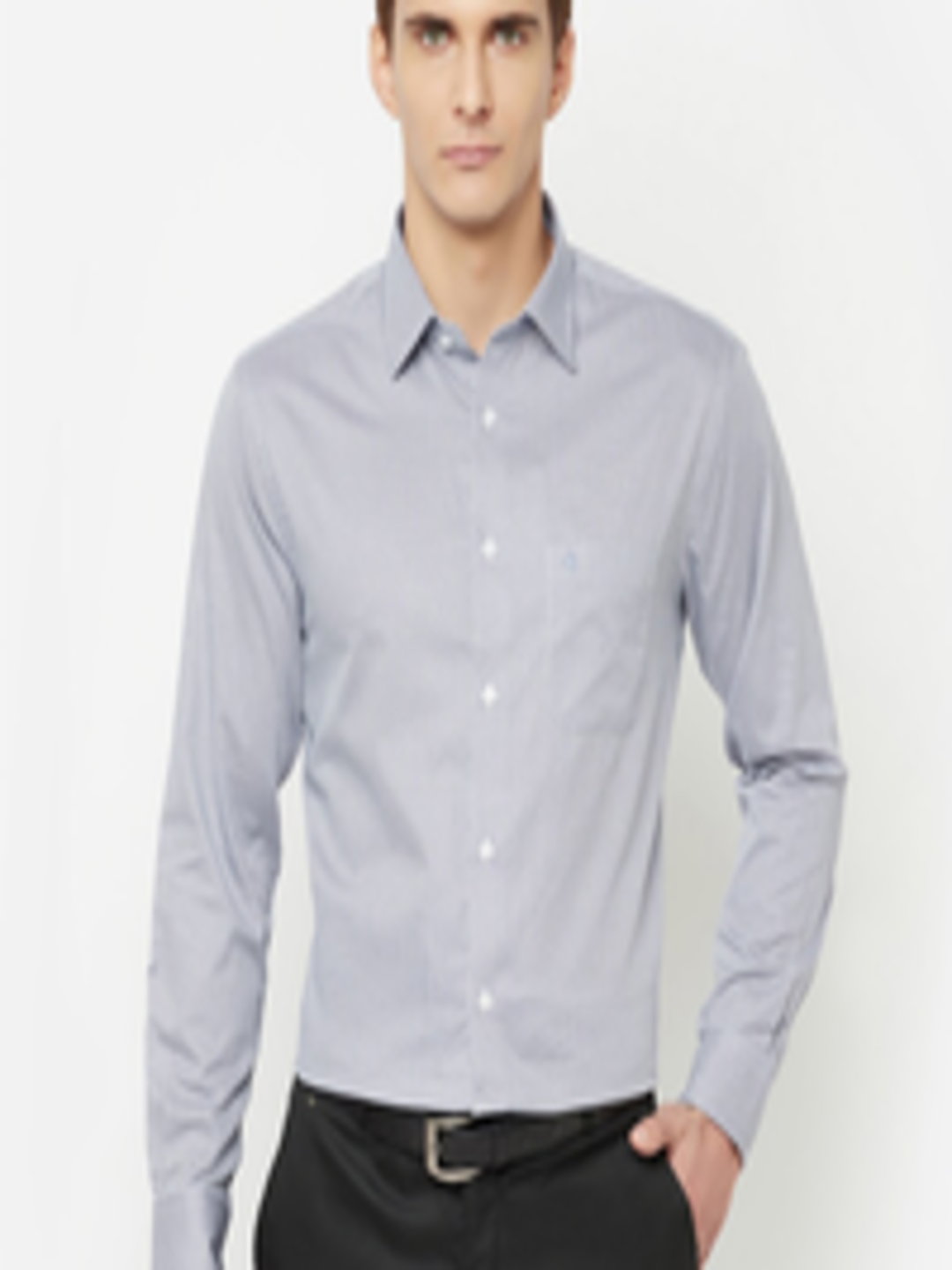 Buy Cantabil Men Grey Printed Formal Shirt - Shirts for Men 18036500 ...