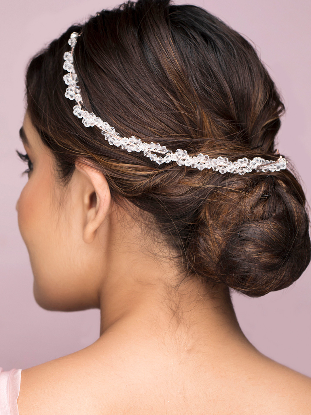 Buy Rubans Women Gold Toned & White Hair Accessory Hair Accessory for