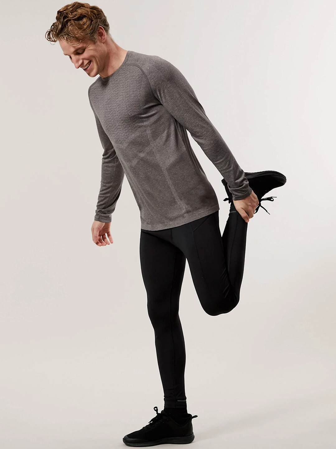 Buy Marks & Spencer Men Black Solid Ankle Length Training Tights