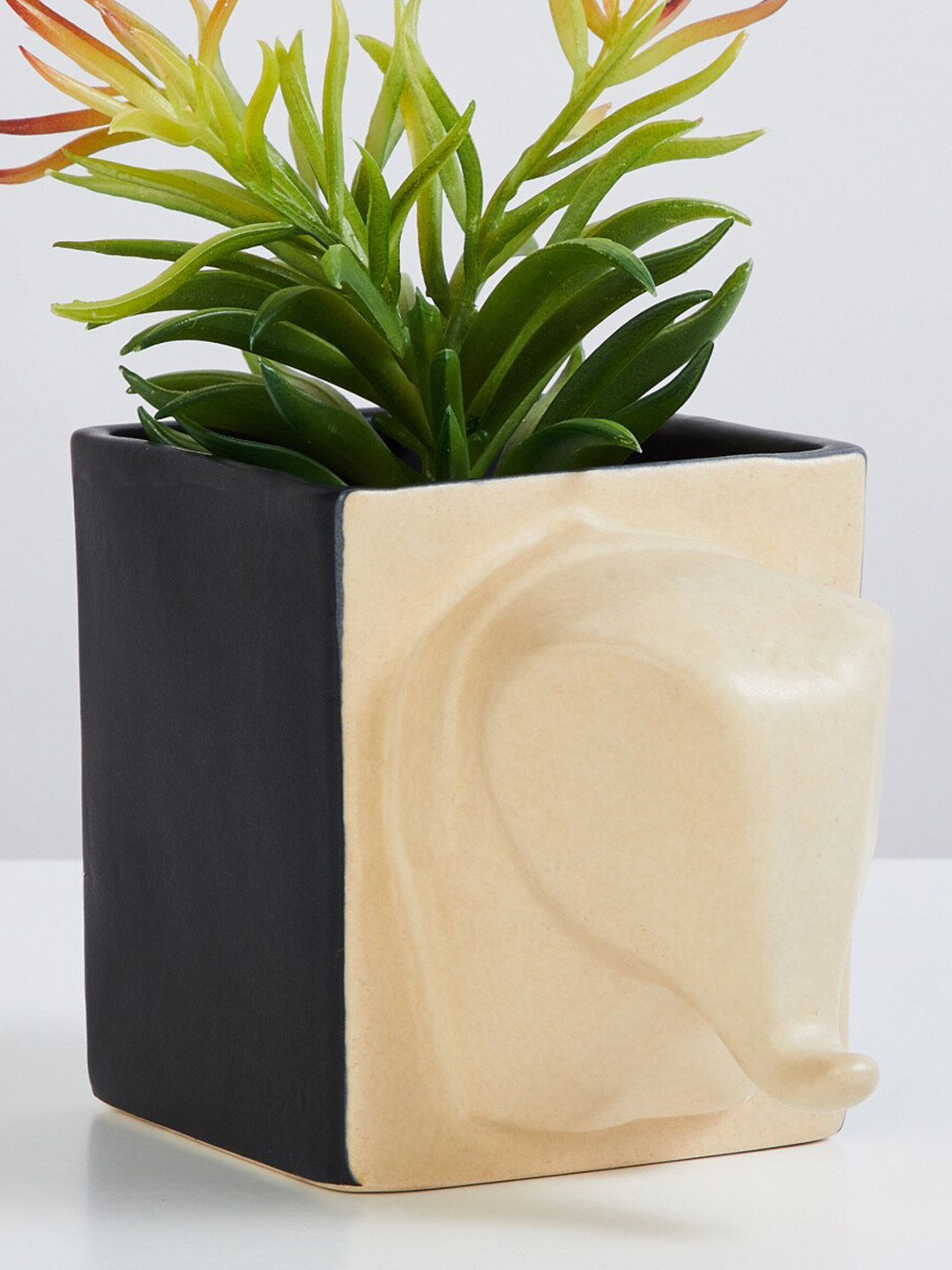 Buy Home Centre Corsica Eden Multicolour Square Ceramic Planter