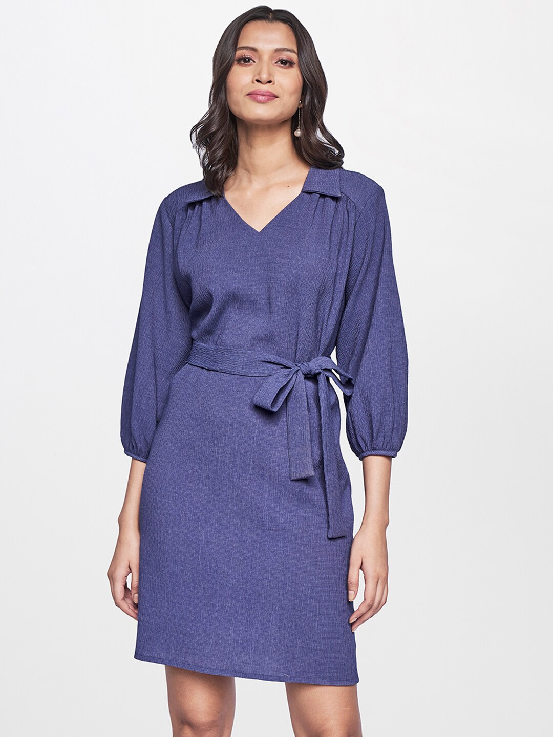 Buy AND Women Blue Shirt Dress Dresses for Women 18049184