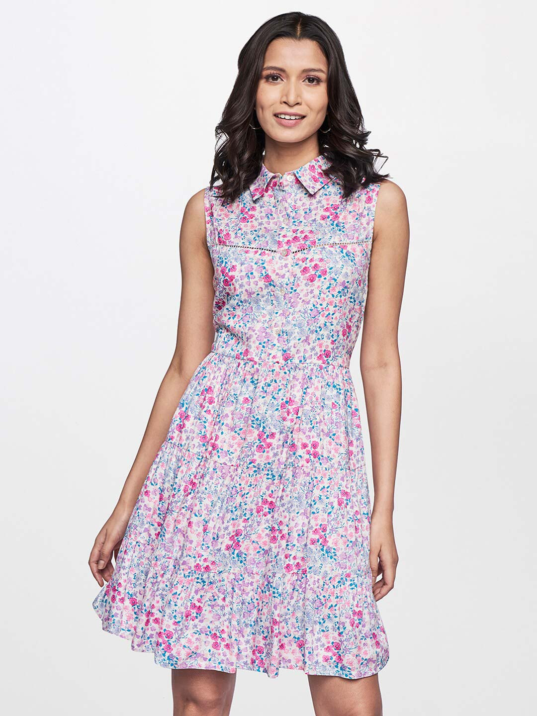 Buy AND Women Lavender Floral Dress Dresses for Women 18049218 Myntra