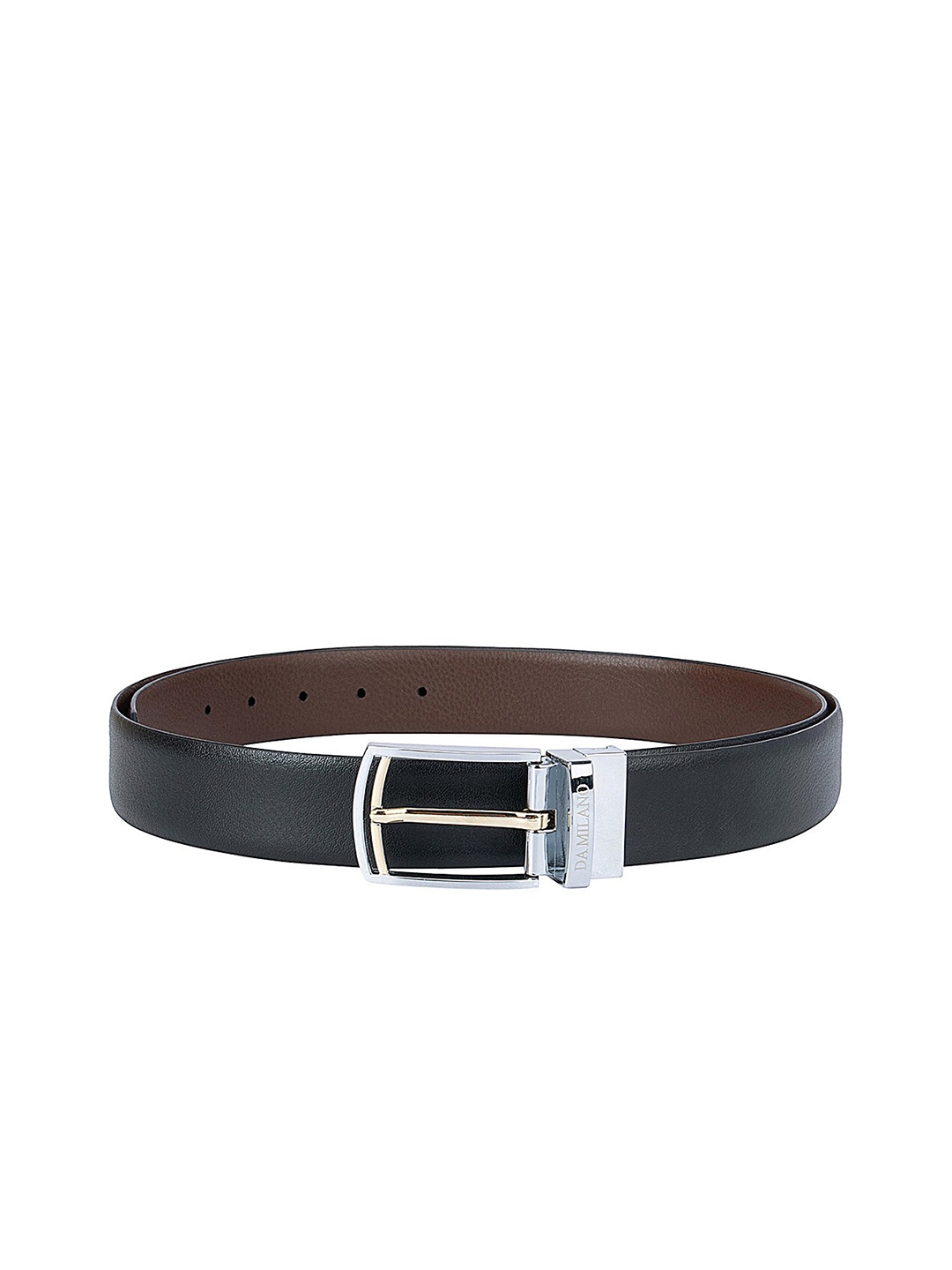 Buy Da Milano Men Black Leather Belt - Belts for Men 18050992 | Myntra