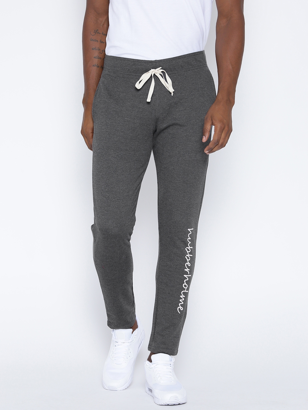 charcoal track pants