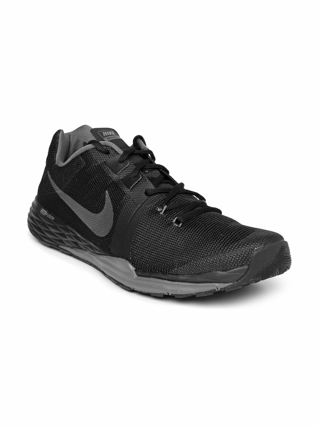 mens black nike training shoes