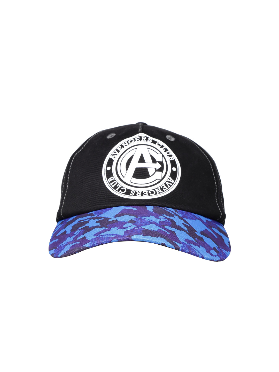 Buy Kook N Keech Marvel Men Black & Blue Printed Avengers Cap Caps
