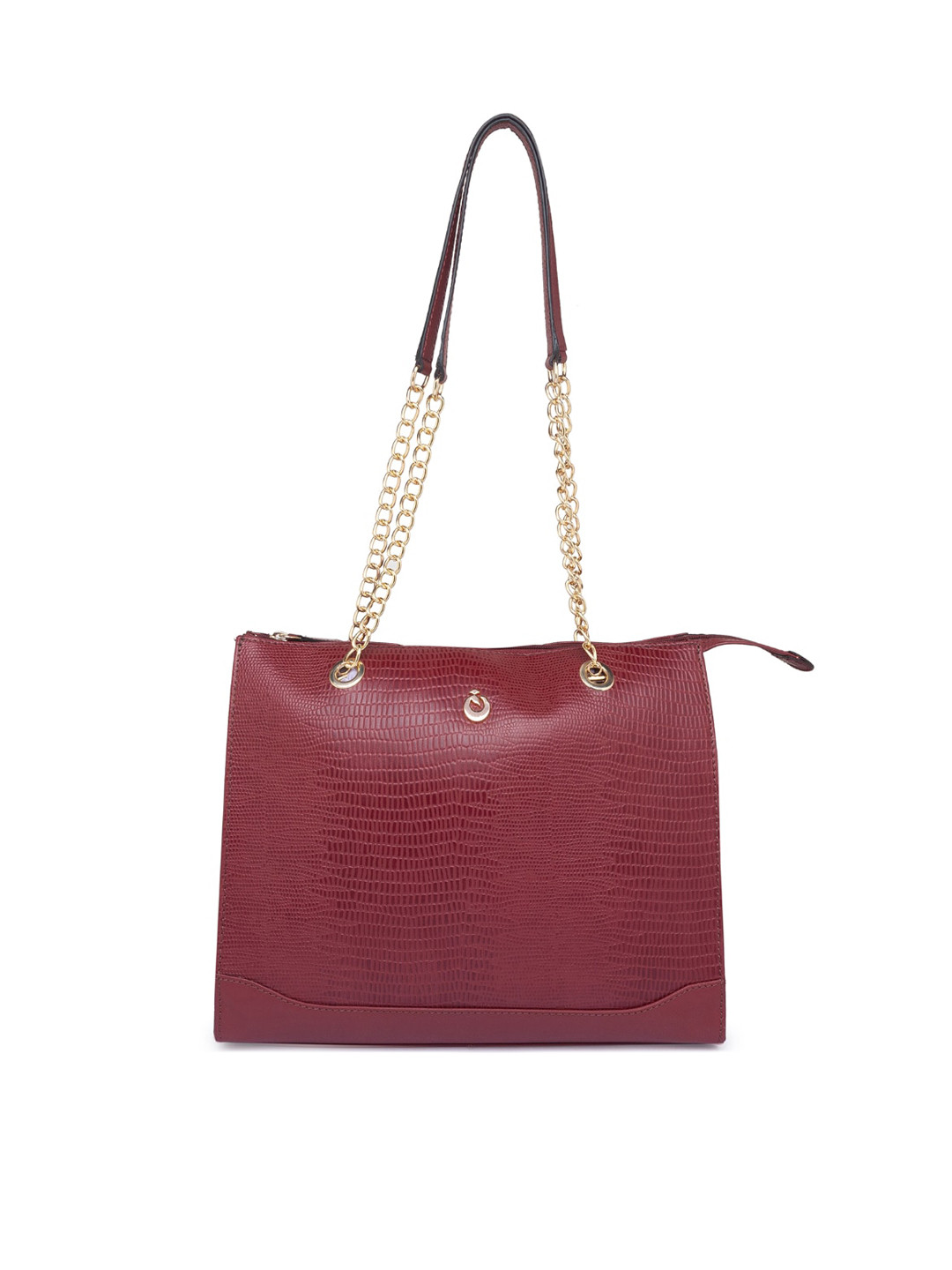 Buy Holii Brown Animal Textured Leather Structured Shoulder Bag