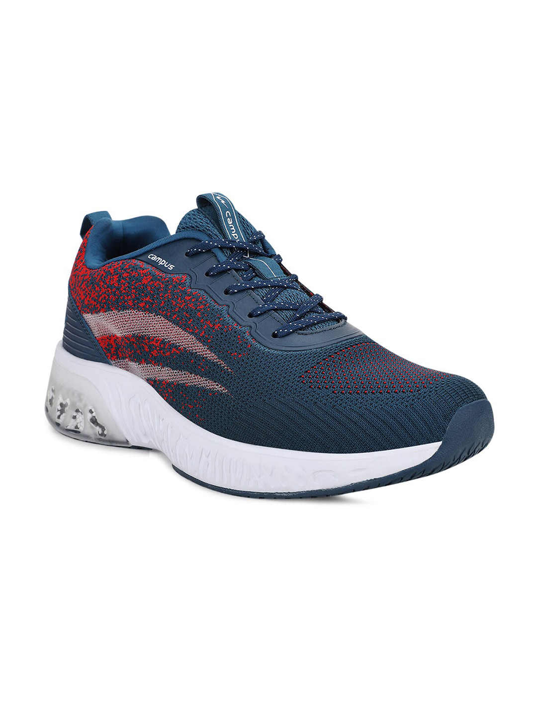 Buy Campus Men Blue & Red Lace Up Mesh Running Shoes Sports Shoes for