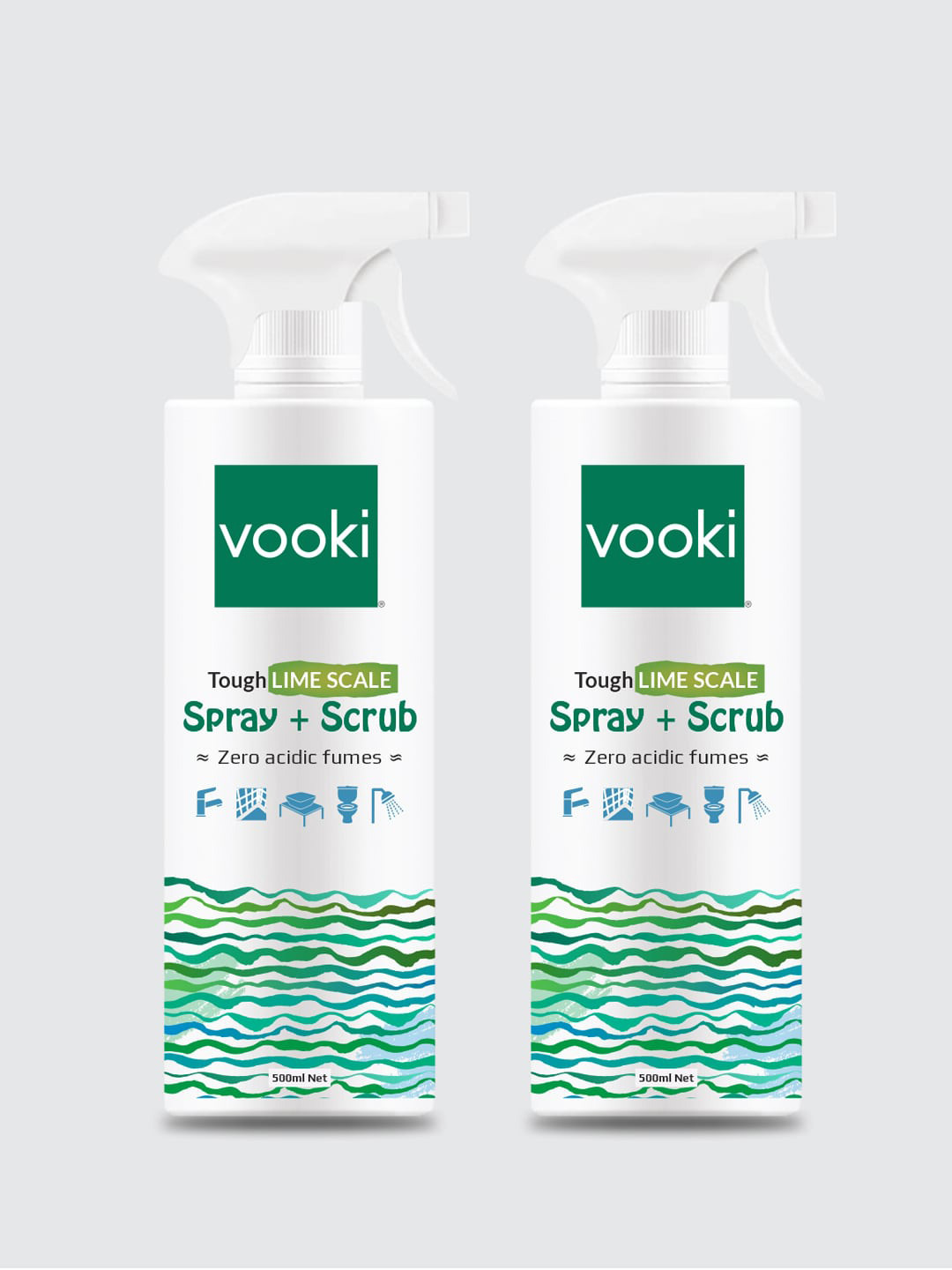 Buy Vooki Pack Of 2 White Stain Descaler Remover, Spray & Scrub Cleaner